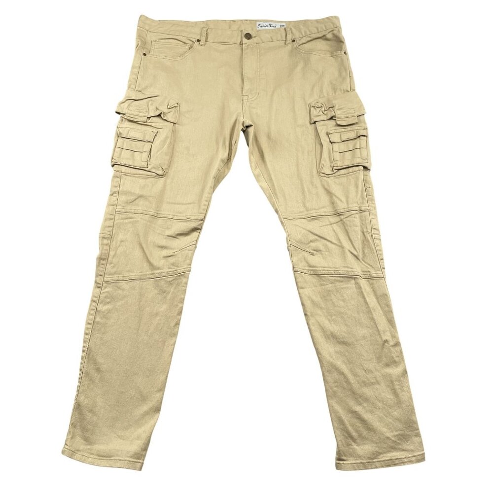 Smoke Rise Cargo Pants‎ Mens 42x33 Tan Streetwear Trousers